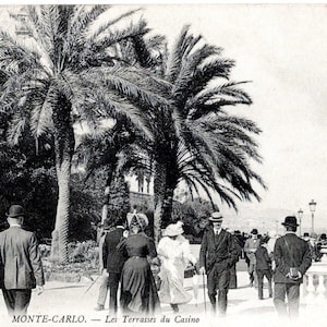 Monte Carlo – Les Terrasses du Casino – gelaufen etwa 1907 – Belle Époque / Frankreich / Monaco