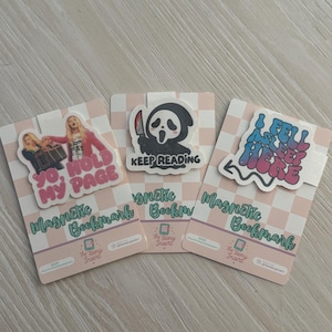 cute magnetic bookmarks, custom bookmark, book lover gifts, book accessories, cute bookish merch