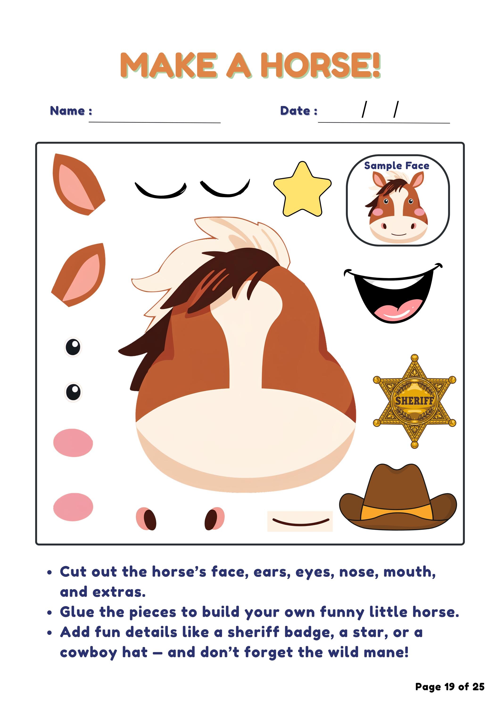 Cut & Paste Animal Craft Printables | Preschool Activities | 25 PDF ...