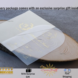 Acrylic Invitations, Arch Invitations, Golden Nikkah Invitations, Wedding Invitation, Muslim Wedding, Islamic Invitation