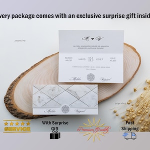 Minimalist Wedding Invitation, Luxury Invitation, Nikkah Invitations, Muslim Wedding, Arabic Invitation, Islamic Invitation
