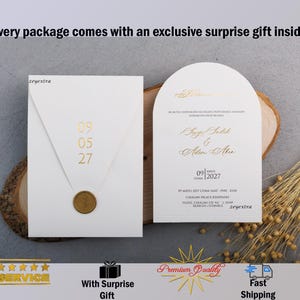 Luxury Wedding Invitation, Nikkah Invitations, Bohemian Invitation, Luxury Invitation, Minimalist Invitation, Gifts, Insured Shipping