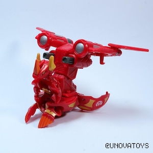 Bakugan B2 Pyrus Helix Dragonoid & Jetkor Kampfpanzer
