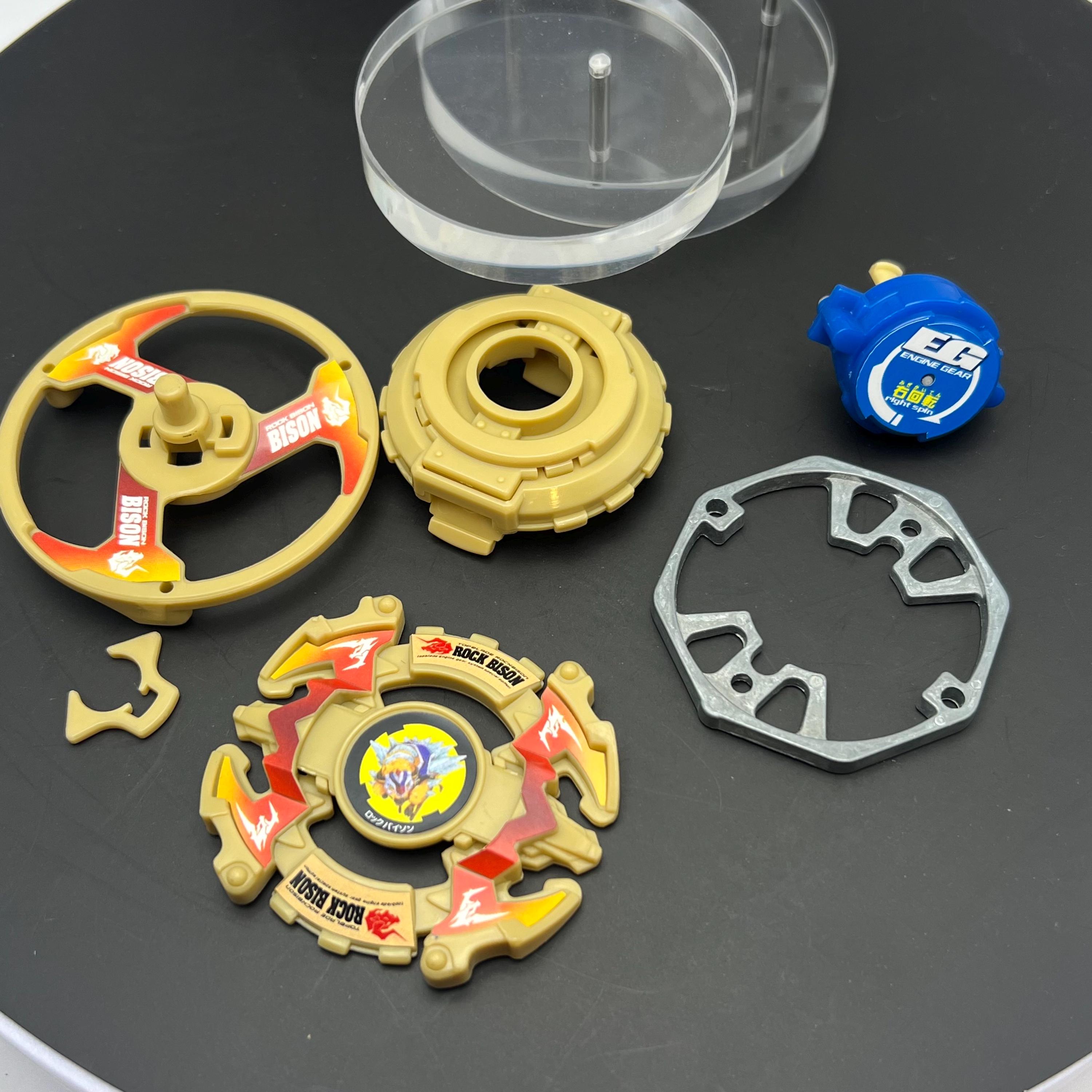 ベイブレード 4個セット タカラ 爆転シュートロックバイソン ガイアドラグーン他 ベイブレード ロックバイソン＆ギアレンチ - ヴィンテージクラシック
