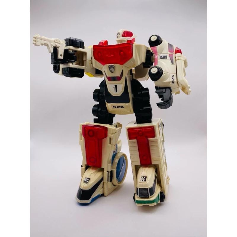 Delta Squad Megazord Candytoys & Minipla S.P.D. Deka Robo