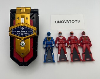 Power Rangers Super Megaforce Gokaiger DX Kyoryuger Red Ranger Key Dino Charge Power Rangers Super Megaforce Gokaiger DX Kyoryuger Red Ranger Key Dino Charge