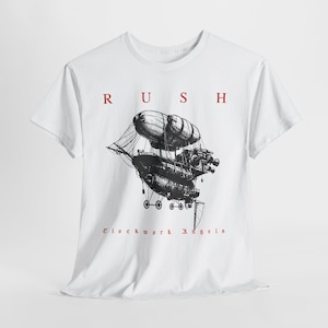 RUSH ClockworkAngels ヴィンテージ バンドTシャツ 赤 XL RUSH