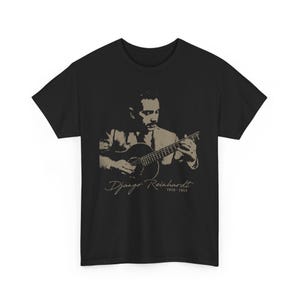 Unisex Heavy Cotton Tee - Django Reinhardt Tribute T-Shirt
