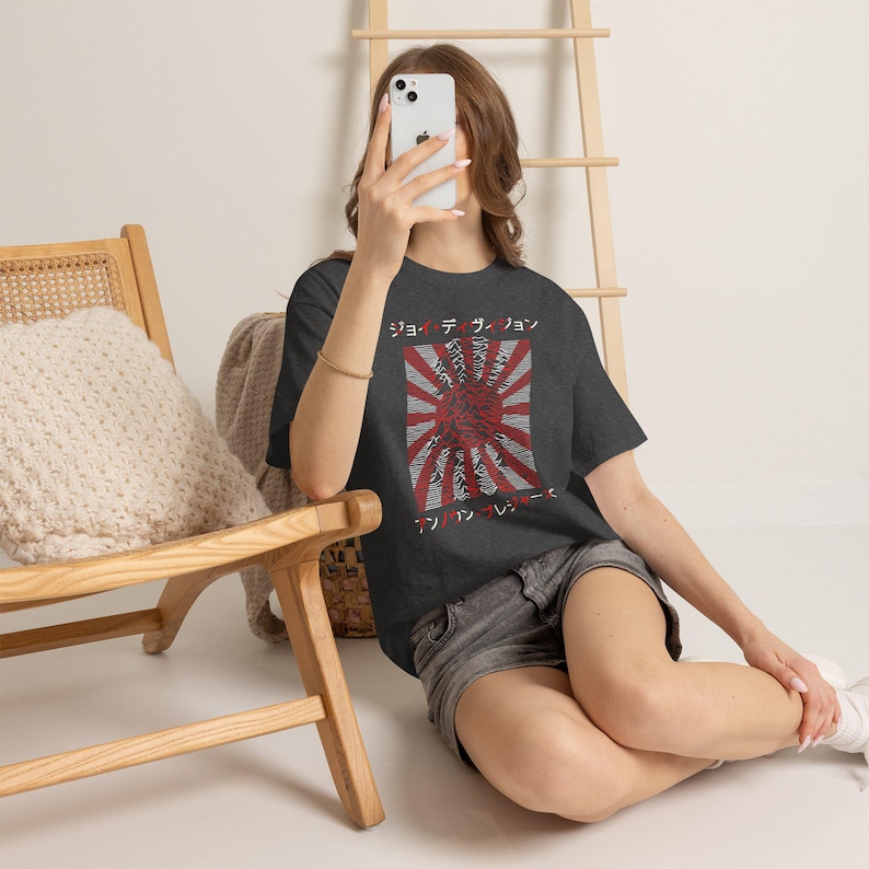 Vintage Band Tee Unisex Heavy Cotton T-Shirt, Joy Division Japan Tour Tshirt, Retro Music Concert Top, Graphic Tee Gift, Alternative Fashion image 5