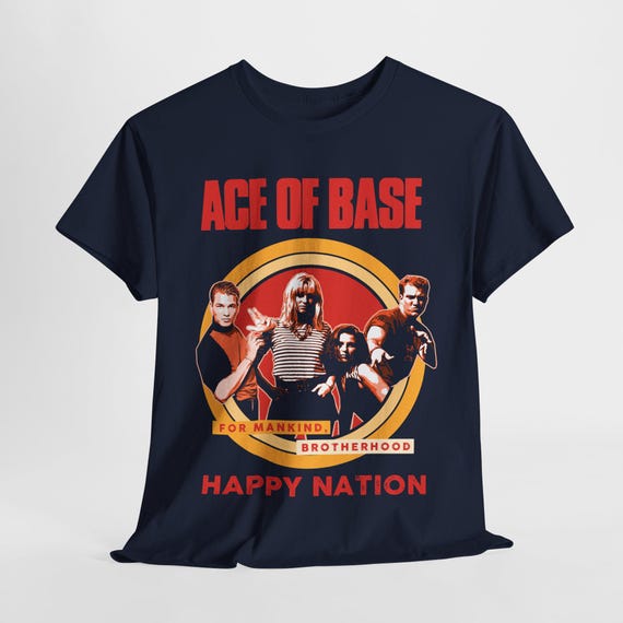 Ace of Base Retro Tee: 90s Music Band Graphic T-Shirt