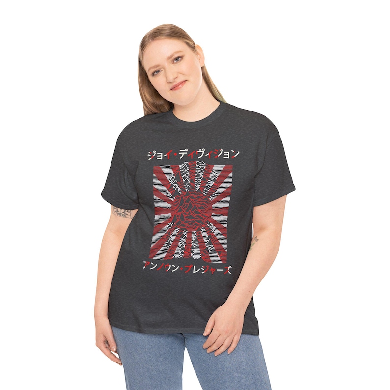 Vintage Band Tee Unisex Heavy Cotton T-Shirt, Joy Division Japan Tour Tshirt, Retro Music Concert Top, Graphic Tee Gift, Alternative Fashion image 7