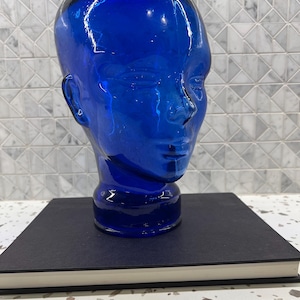 Cobalt Blue Glass Mannequin Head - Etsy Canada