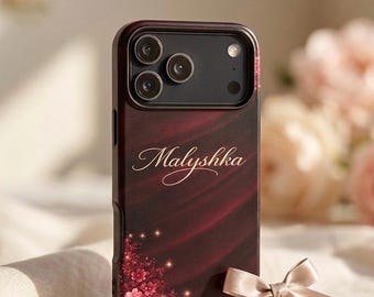 Malyshka iPhone Case, Dark Romance Bookish, Luxury Name Phone Cover