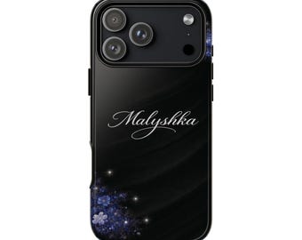 Malyshka iPhone Case, Dark Romance Bookish Design, Luxury Name Design
