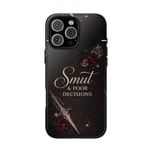 Dark Romance Phone Case, BookTok Aesthetic Case, Smut Reader Gift, Spicy Book Lover, Gothic Phone Case, Fantasy Romance, Reader Gift image 3