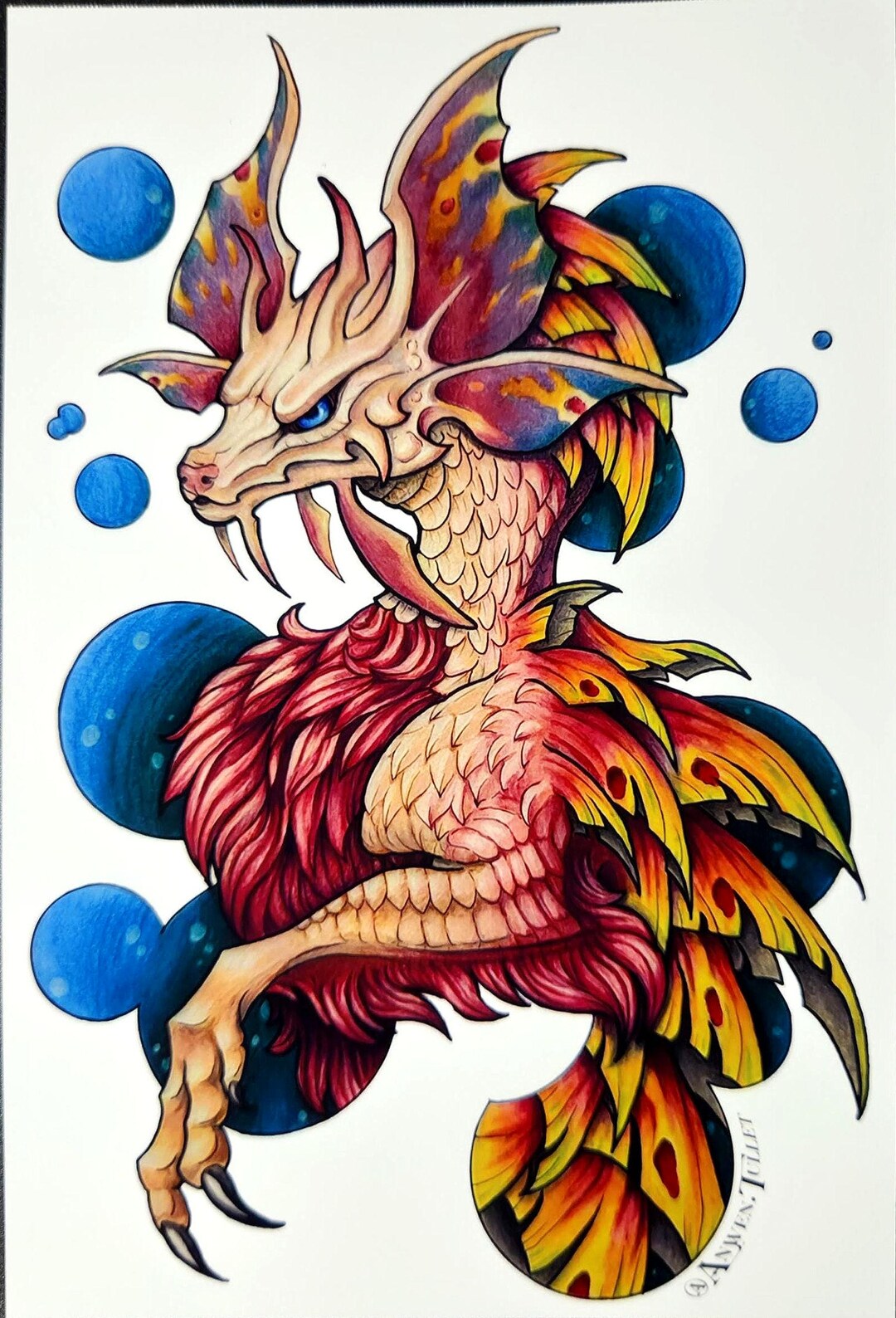 Mizutsune Monster Hunter Mini Print - Etsy