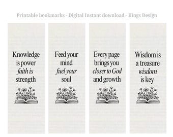 Christian Bookmark Set - Proverbs 31 Verses (Digital Download)