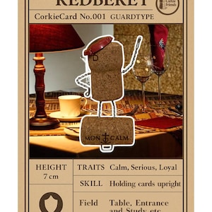 Redbéret - Porte-cartes en liège fait main, importé du Japon