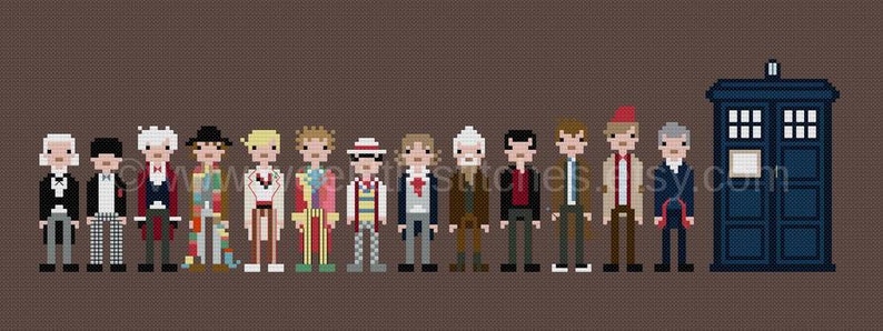 The Doctors  The Original Pixel People  PDF Cross-stitch image 1