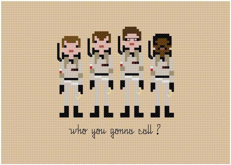 Ghostbusters  The Original Pixel People  PDF Cross Stitch image 2