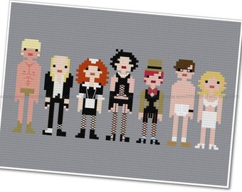The Rocky Horror Picture Show - The *Original* Pixel People - PDF Cross-stitch Pattern - Instant Download