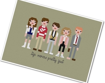 Ferris Bueller's Day Off - The *Original* Pixel People - PDF Cross-stitch Pattern - INSTANT DOWNLOAD