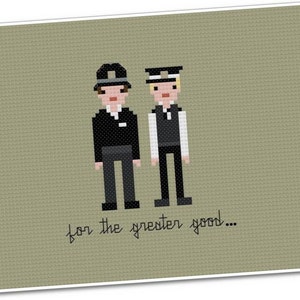 Hot Fuzz - The *Original* Pixel People - Cross stitch PDF Pattern - INSTANT DOWNLOAD