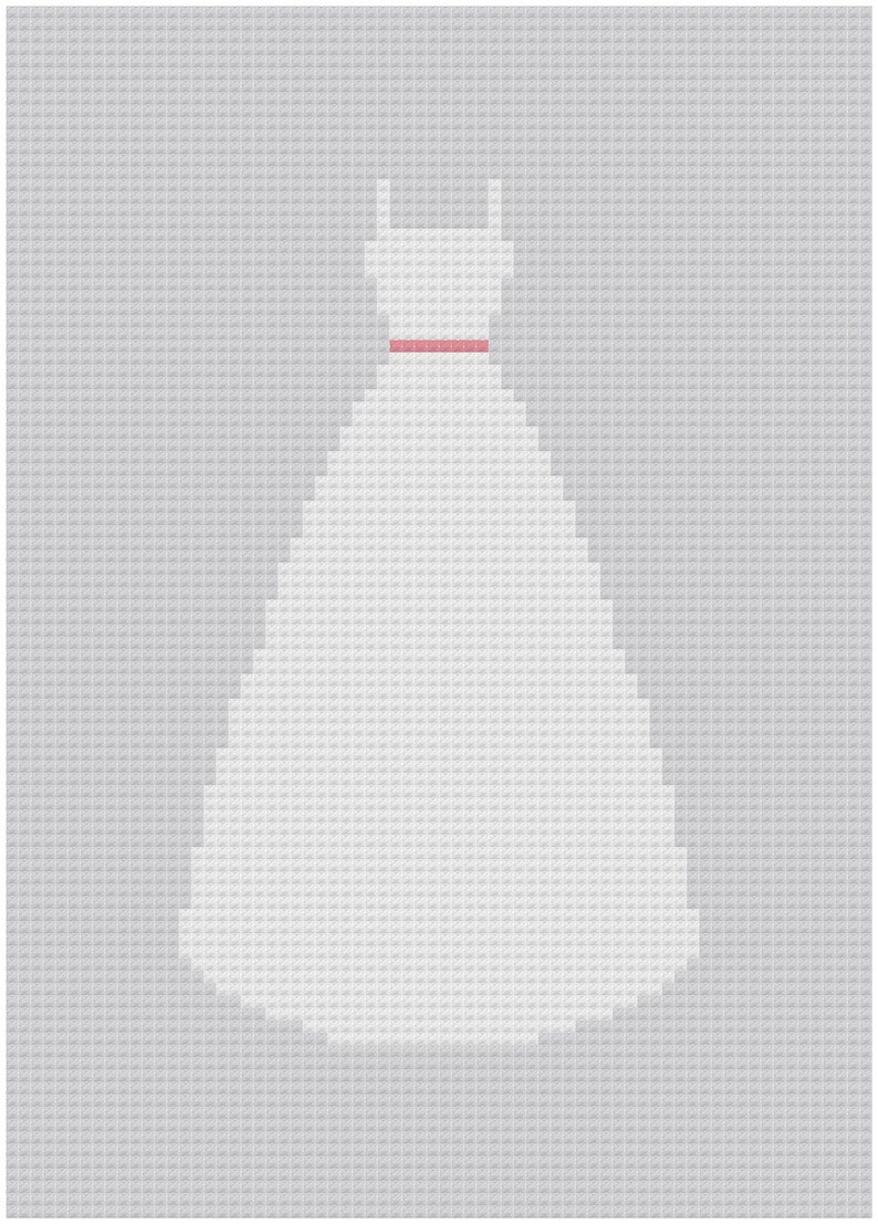 Wedding Dress PDF Cross Stitch Pattern INSTANT DOWNLOAD Etsy