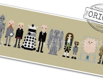 Doctor Who - Villains, Monsters, & Aliens - The *Original* Pixel People - PDF Cross-stitch Pattern