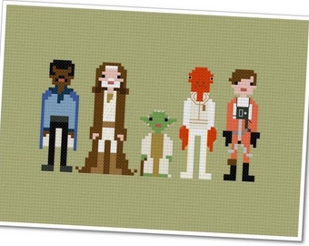 Star Wars - Allies - The *Original* Pixel People - PDF Cross-stitch Pattern - INSTANT DOWNLOAD