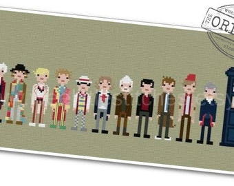 The Doctors - The *Original* Pixel People - PDF Cross-stitch Pattern - INSTANT DOWNLOAD