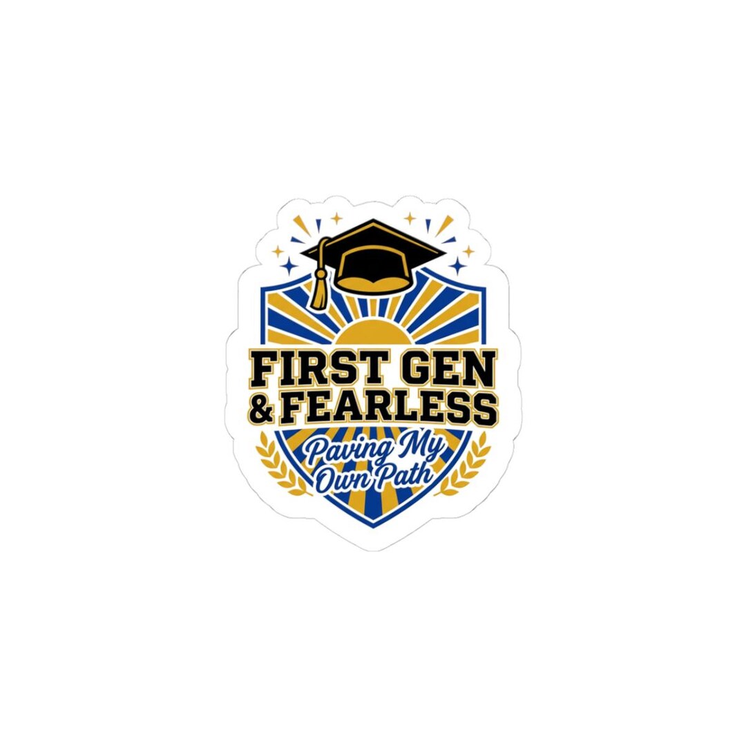 First Gen Sticker First Gen & Fearless Sticker | Graduation Decal, Class of 2026, Grad ...