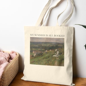 Book Tote Bag, Bookish Gifts for book lover, Bookworm Tote Bag, Artwork bag, Book Carrying Bag, Cotton Canvas Tote Bag Gift for Reader