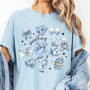 Something Blue Crew Shirt: Comfort Colors Bridal Party Tee