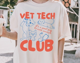 Vet Tech Shirt, Comfort Colors Veterinary Team Shirt, Veterinary Nurse T-Shirt, Animal Care Tee