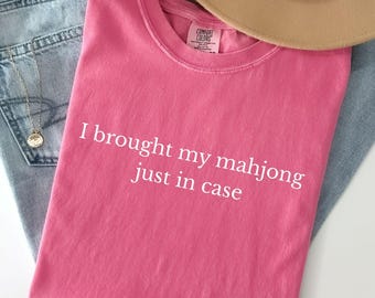 Funny Mahjong Shirt, Comfort Colors Mahjong Lover Shirt, Mahj Gift