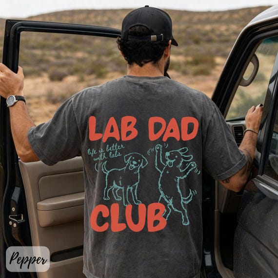 Lab Dad Shirt, Lab Mom Shirt, Comfort Colors Labrador Tee, Labrador Dad Gift for Him, Lab Dad Club, Lab Mom Club Tee