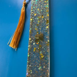 March 10th  - Lucky Four Leaf Clover Bookmark | Real Handpicked Clover | Handmade Nature Gift | Bookish Good Luck Charm