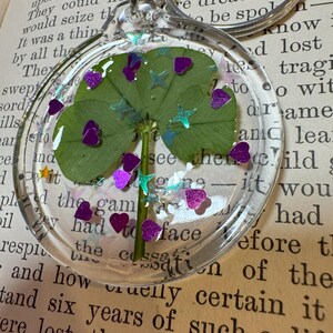 January 25th - Lucky Handmade Four-Leaf Clover Keychain | Lucky Clover Charm | Good Luck Accessory | Unique Gift Idea