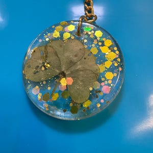 March 7th - Lucky Handmade Four-Leaf Clover Keychain | Lucky Clover Charm | Good Luck Necklace | Unique Gift Idea | Lucky Accessory
