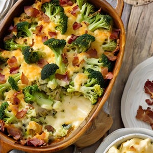 BESTE und EINFACH Blumenkohl-Brokkoli-Auflauf mit Speck | Gesundes Familienessen | Schnelle und einfache Familienessen | Digitales Rezept
