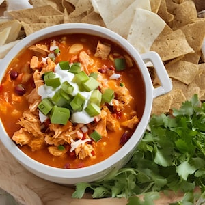 BEST Buffalo Chicken Slow Cooker Chili | Protein Rich, Protein Packed Dinner | Healthy Comfort Food | Digital Recipe Download