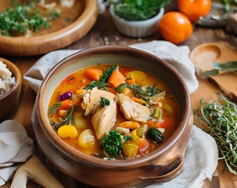 BEST Slow Cooker Tuscan Chicken Stew Recipe | Digital PDF Recipe | Healthy Meals for the whole family