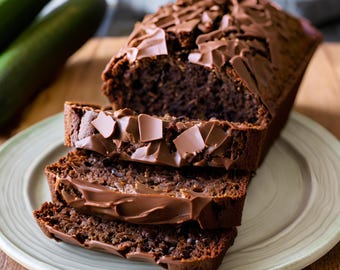 Indulgent Chocolate Zucchini Bread -- a healthy alternative for your sweet tooth!