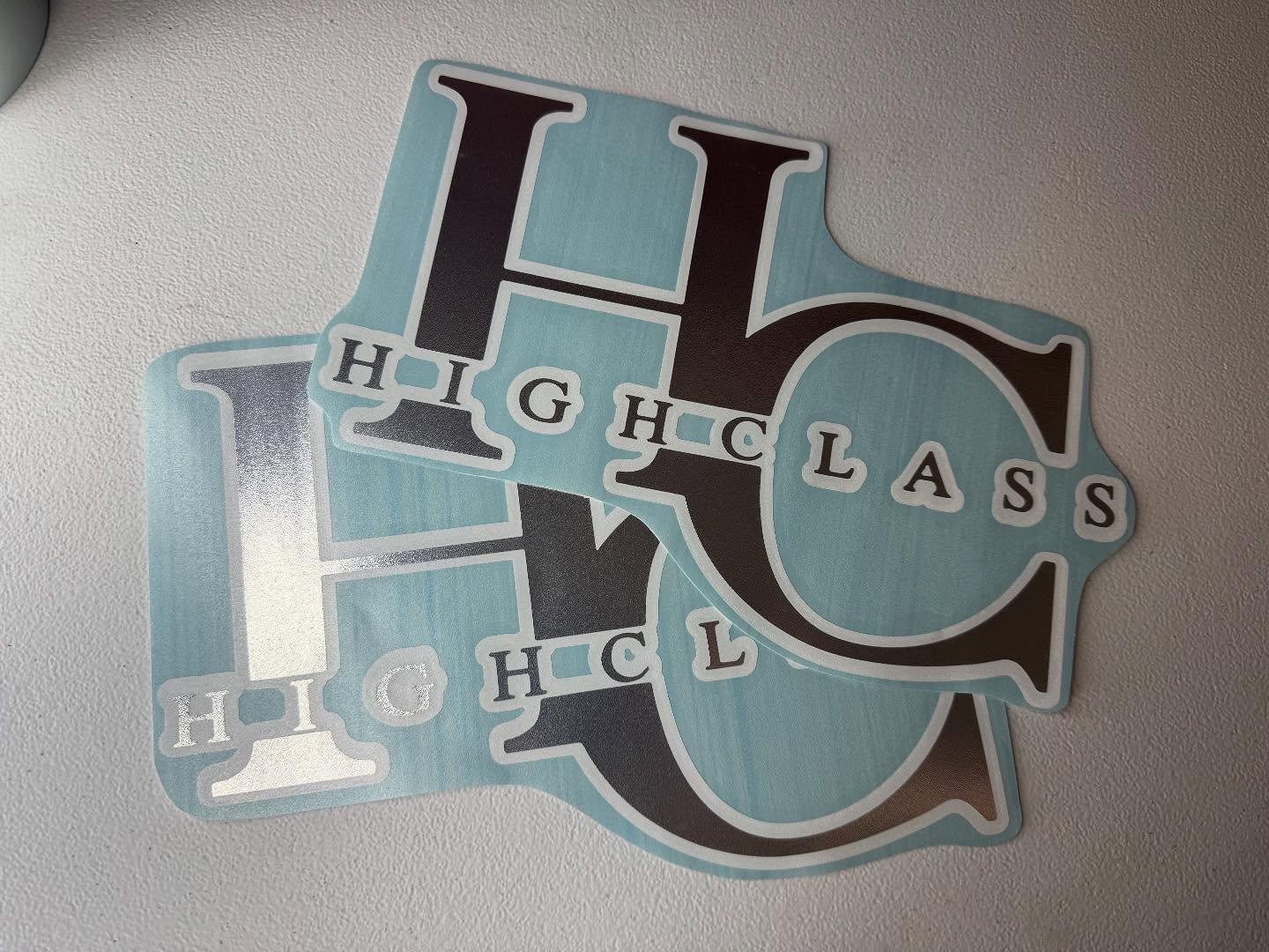 High Class Truck Club Decal for Trucks - HC With Words Logo - Etsy