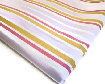 Designer Modern Quilting Fabric, Annette Tatum, Westminster Fabric, OOP VHTF Rare Fabric, AT32, Little House, Ice Cream Stripe, Lilac Fabric