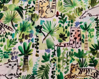 Dear Stella August Wren Jungle Quilt Fabric - Modern Quilting - FQ OOP HTF Quilt Fabric - Cute Kids Fabric - Rare - Designer Quilting Fabric