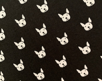 Quilting Fabric Dog Fabric OOP HTF & Tails Boston Terrier Modern Quilting Fabric Kid’s Fabric Cute Dog Lover’s Fabric FQ Robert Kaufman