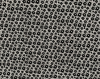 Bernartex Better Basics Black and White Daisy Dots Fabric OOP