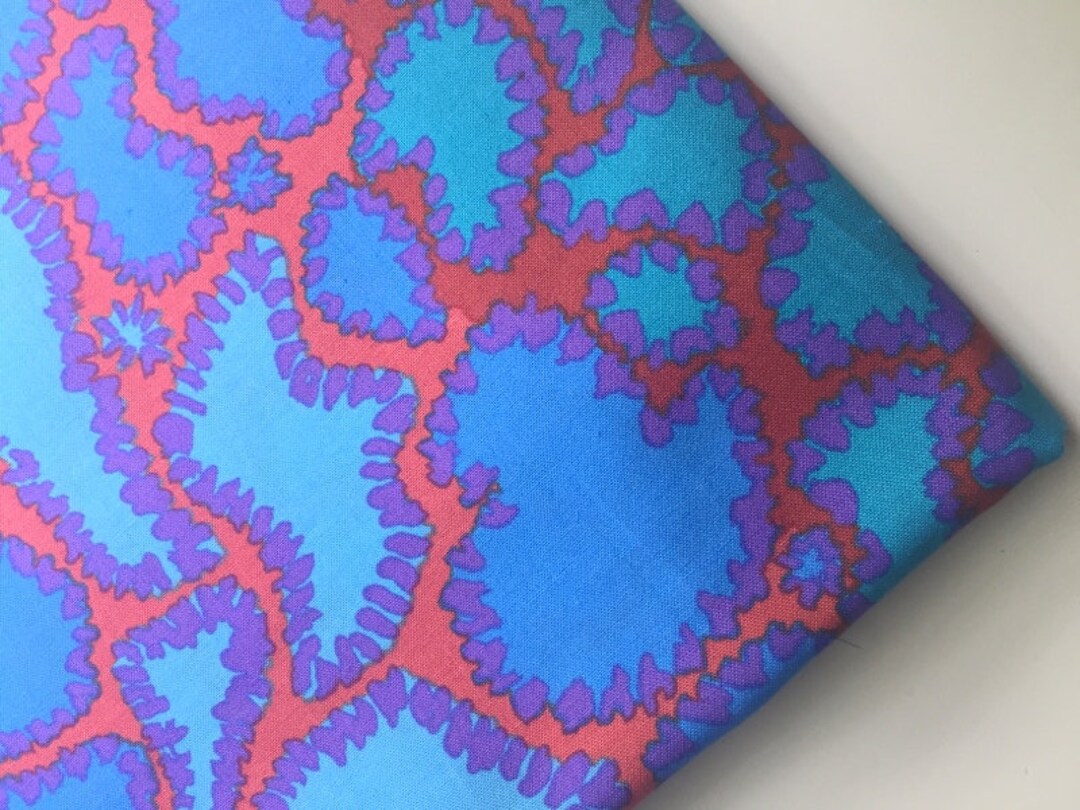 Quilting Fabric Brandon Mably Python Blue Snakeskin Fabric BM16, Rare ...